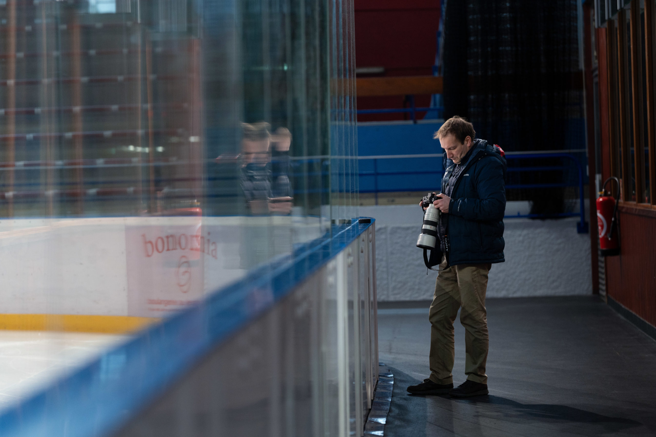 Photographe en action, nom de marque